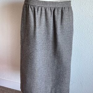 Vintage Wool Tweed Skirt Cottage Core Lined Handmade